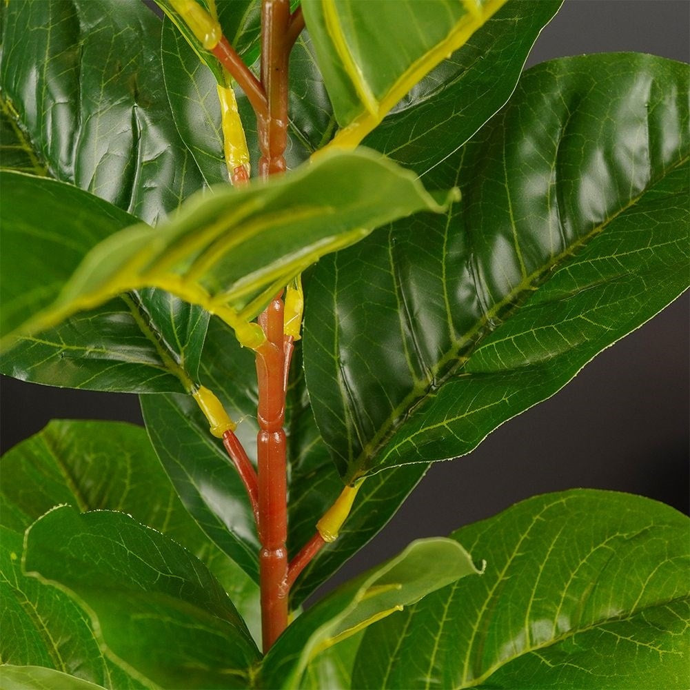 Artificial ficus in black pot - realistic and maintenance-free