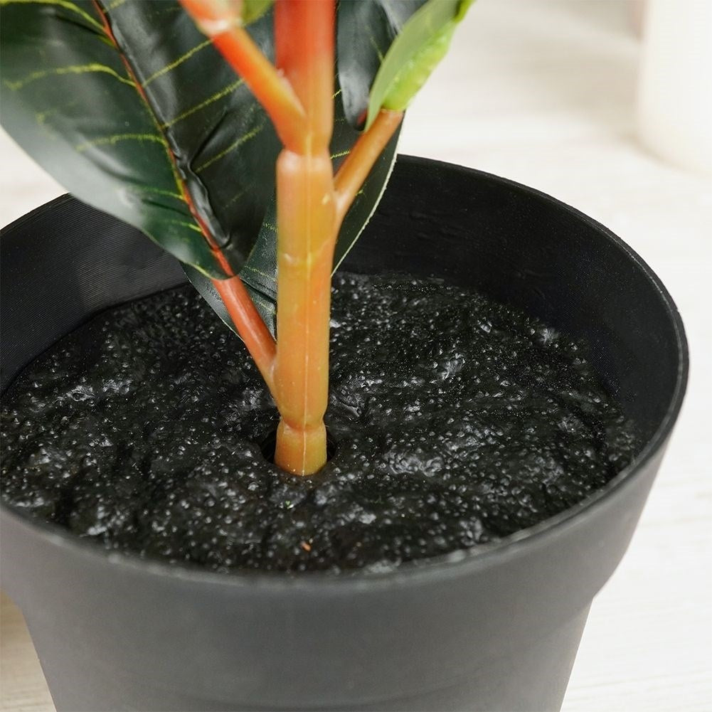 Artificial plant Calatea in Black Pot - Realistic & Maintenance Free