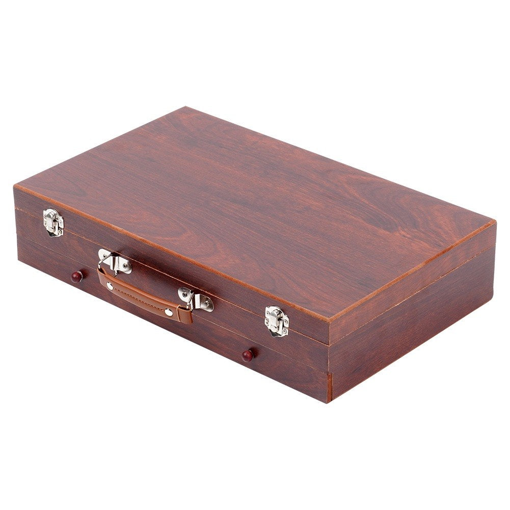 Artistic painting set in wooden case, 112 pcs.