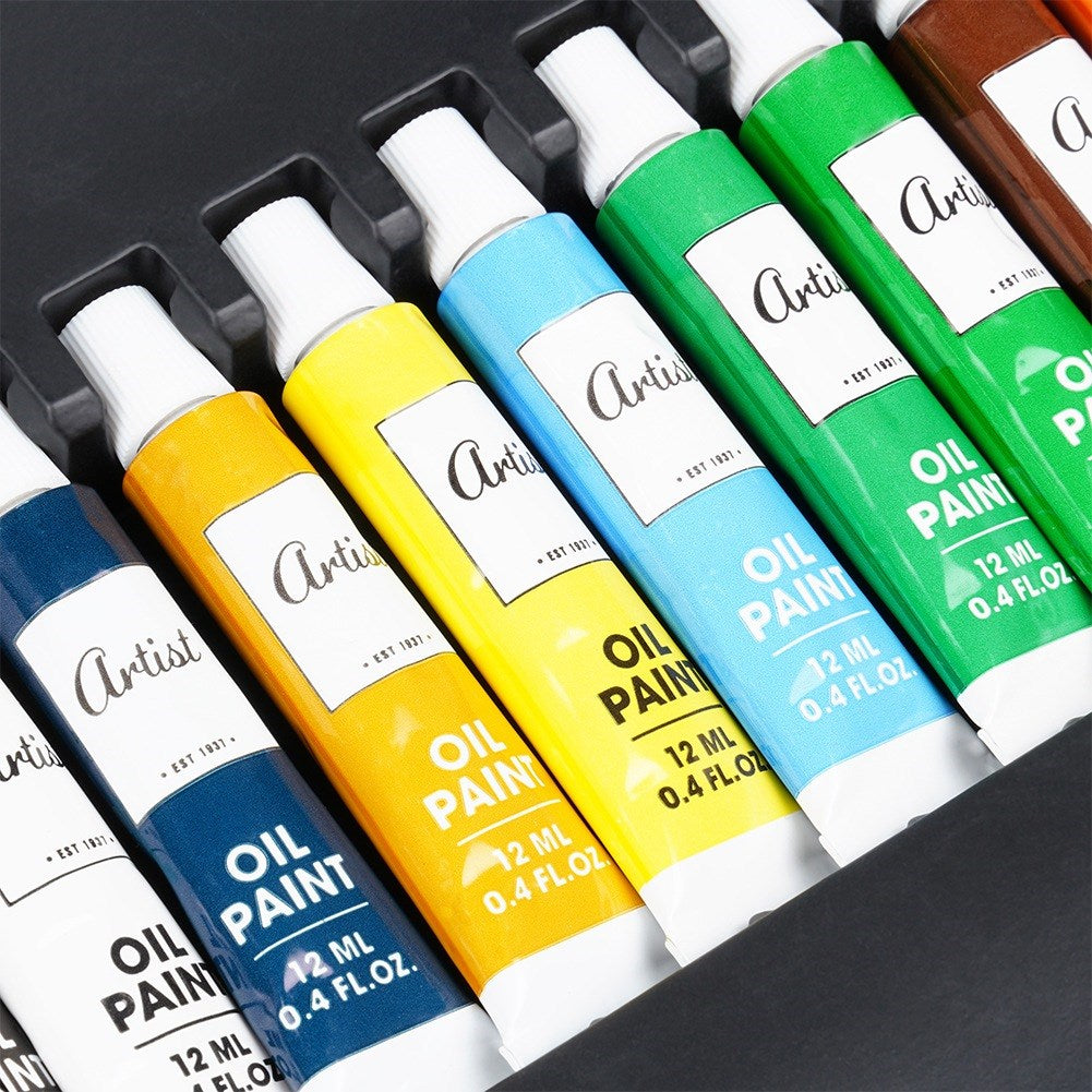 Artistic painting set in wooden case, 174 pcs.