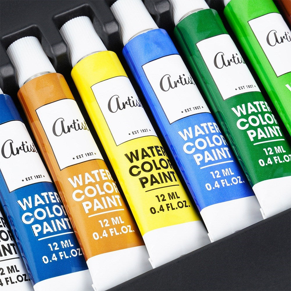 Artistic painting set in wooden case, 174 pcs.