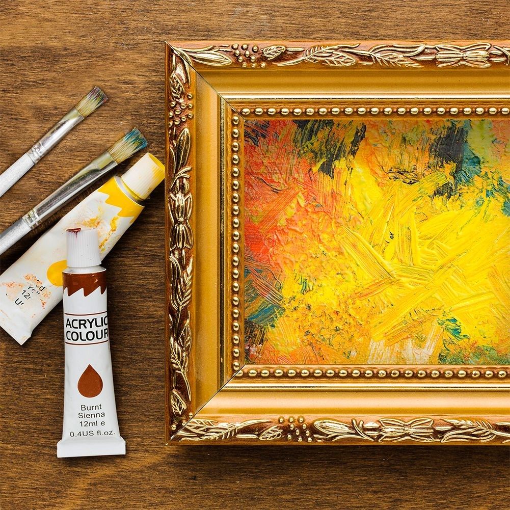 Artist's kit: Canvases, acrylic paints and accessories