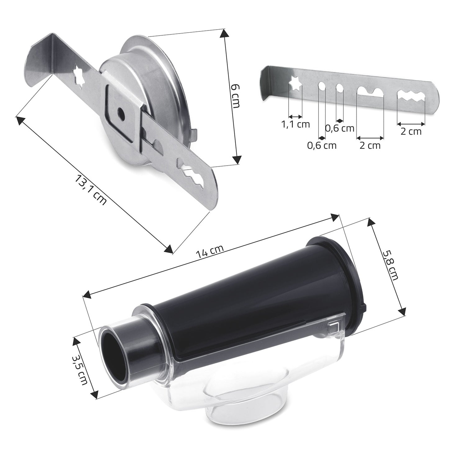 A set of accessories for Berdsen purees and cookies