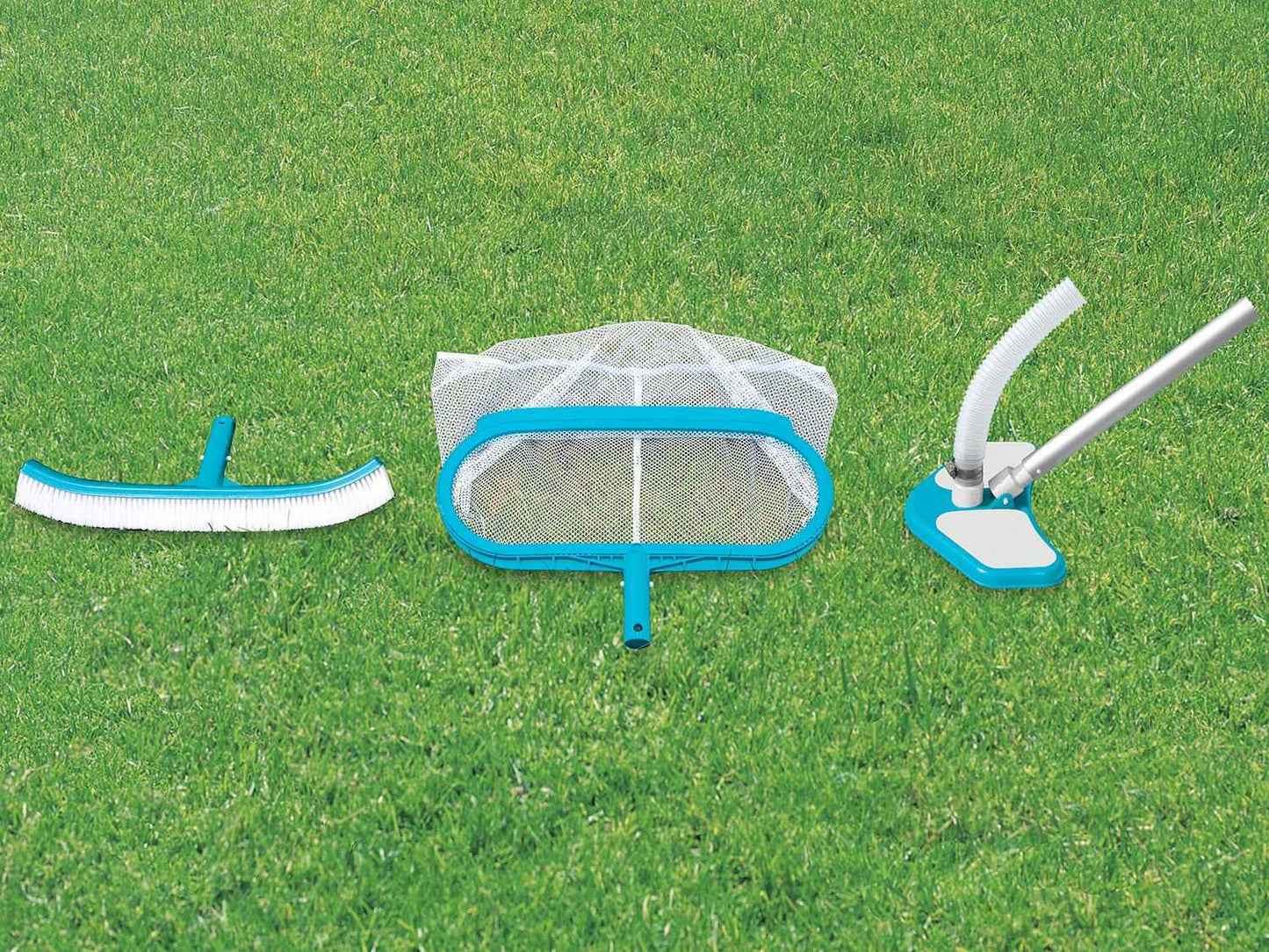 A set of cleaning accessories - net, brush, INTEX 29057 vacuum cleaner