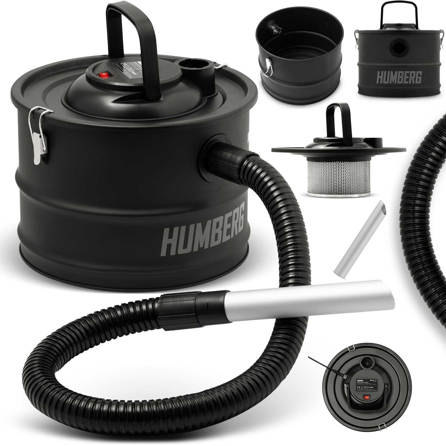 Ash vacuum cleaner for fireplace 15L 1200W HM-404