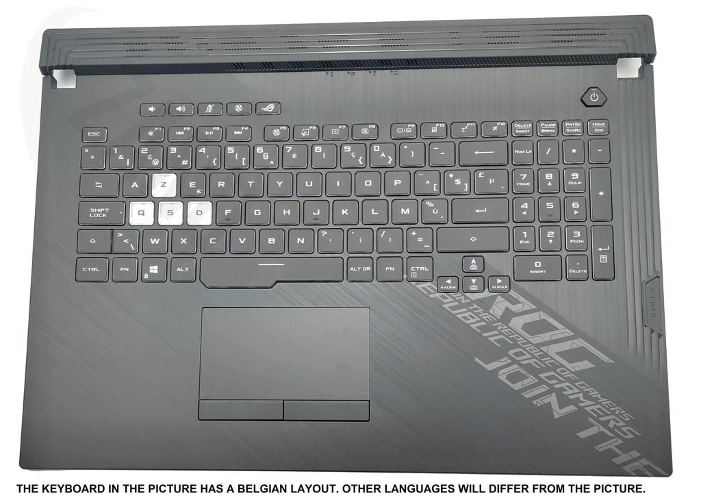 Asus G712LWS-1C Keyboard (Spanish) Module (Backlight, RGB 4-Zone) (With Touchpad)
