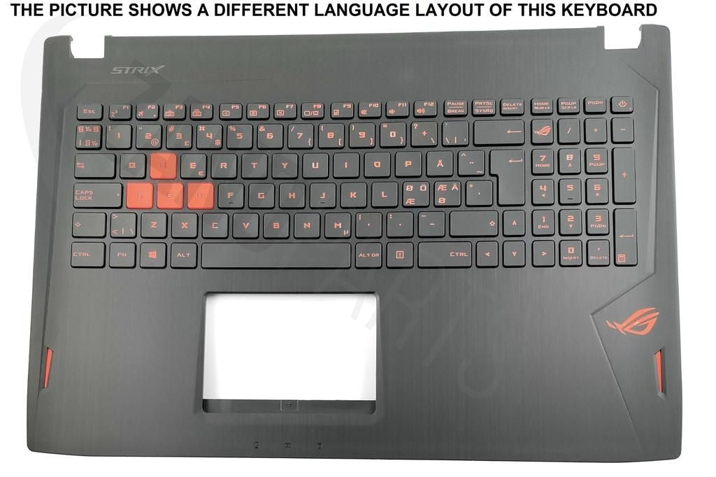 Asus GL502VM-1A Keyboard (US-English International) Module/AS (Backlight)