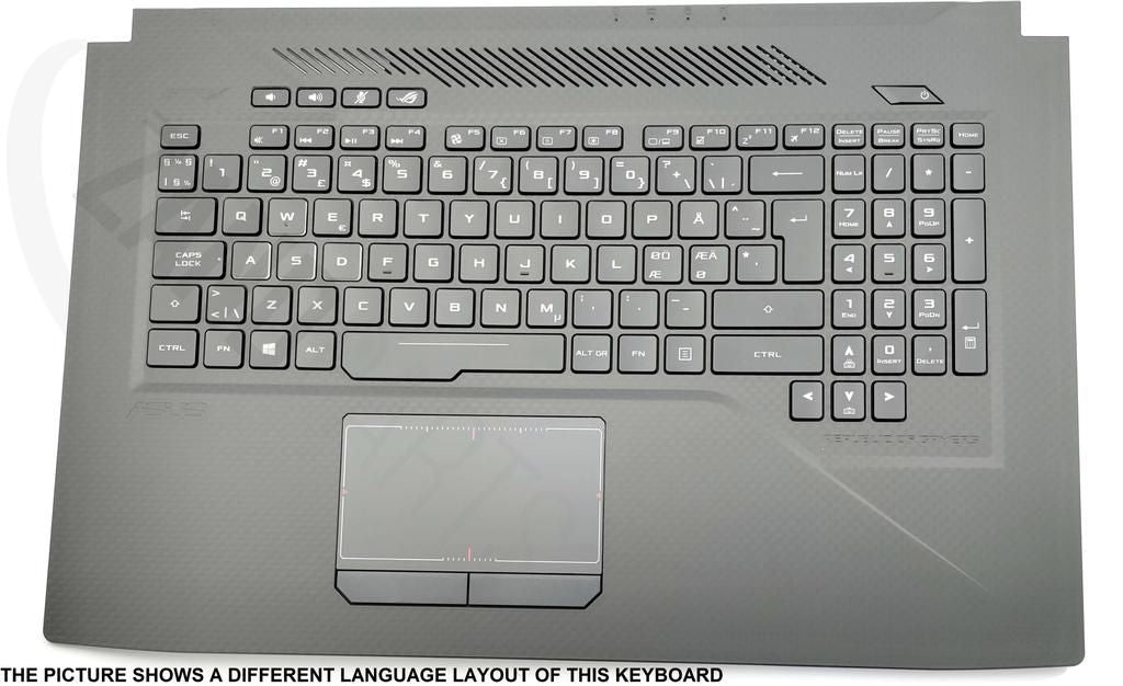 Asus GL703GS-1A Keyboard (US-English International) Module/AS