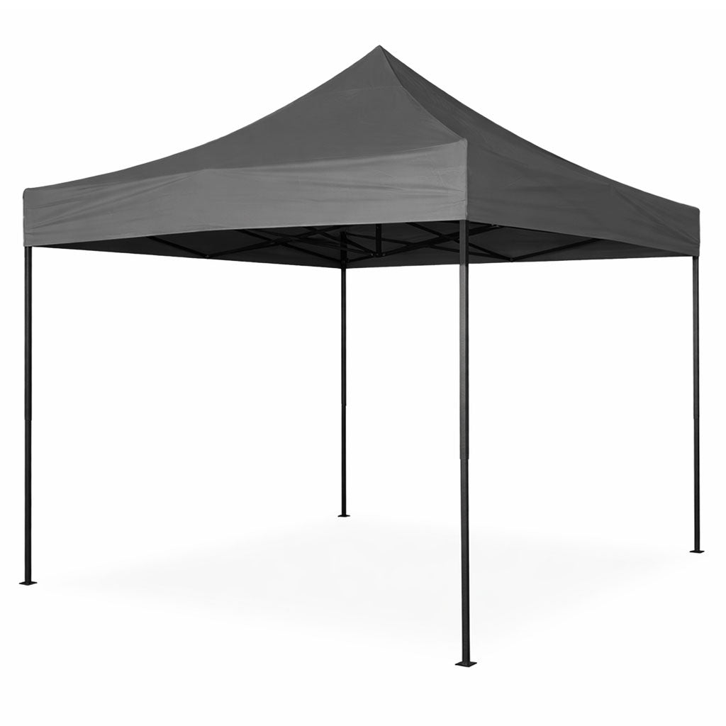 Automatic 3x3m Garden Event Tent, Steel Frame, Grey
