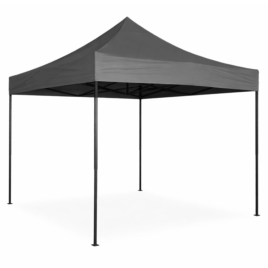 Automatic 3x3m Garden Event Tent, Steel Frame, Grey
