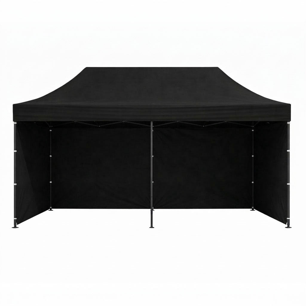 Automatic 3x6m Garden Event Gazebo Tent, Black