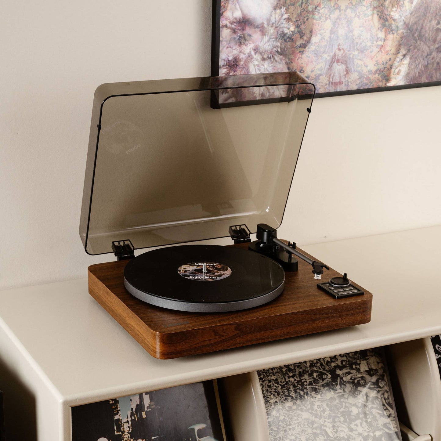 Automatic Bluetooth Turntable with Pre-Amp, Metal Platter