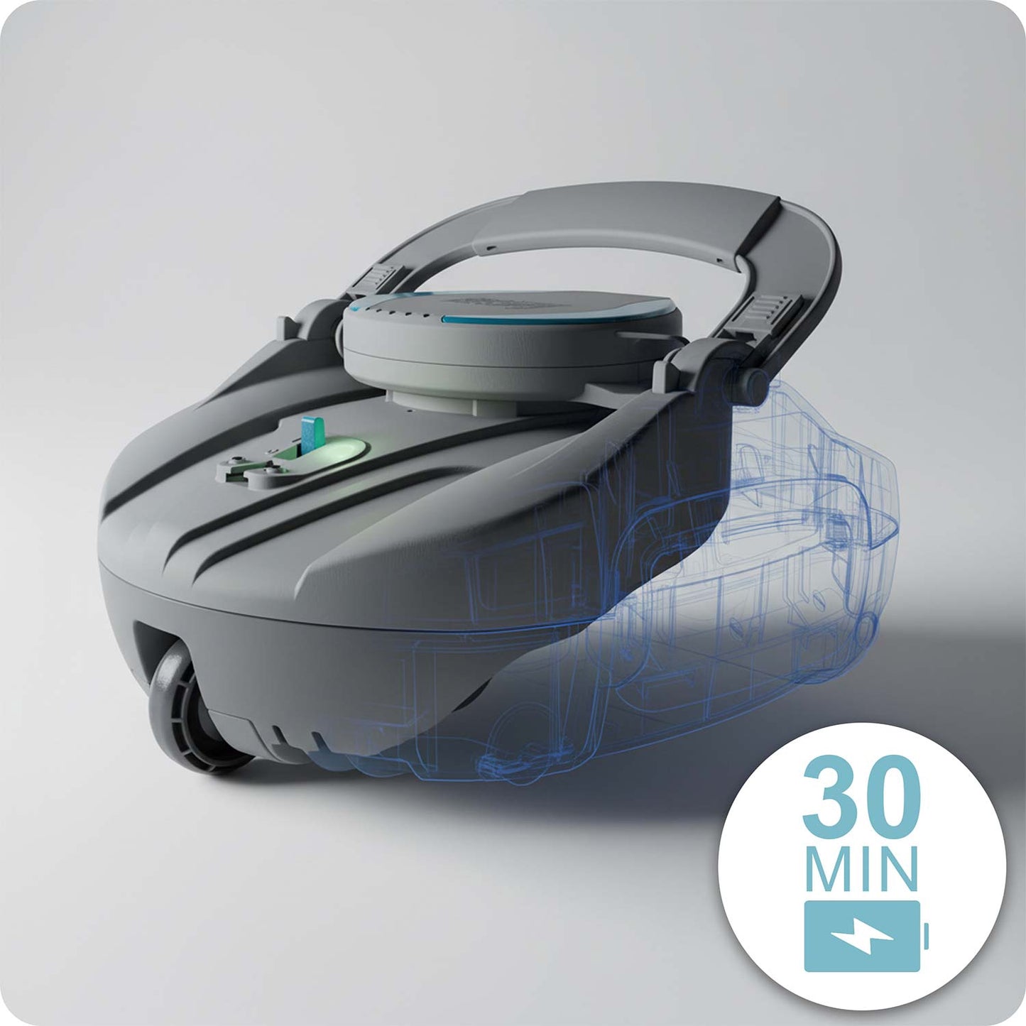 Automatic Pool Cleaner – Cordless Robot for Flat Bottom Pools