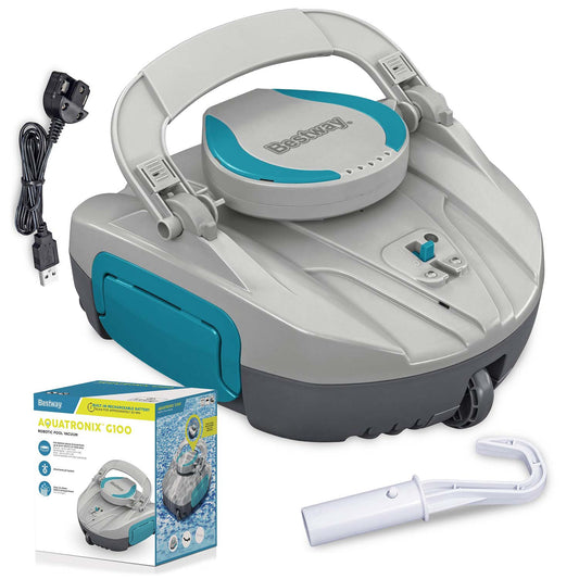 Automatic Pool Cleaner – Cordless Robot for Flat Bottom Pools