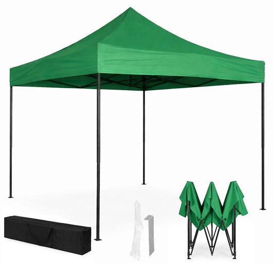 Automatic Pop-Up Garden Canopy Tent, 3x3m, Green
