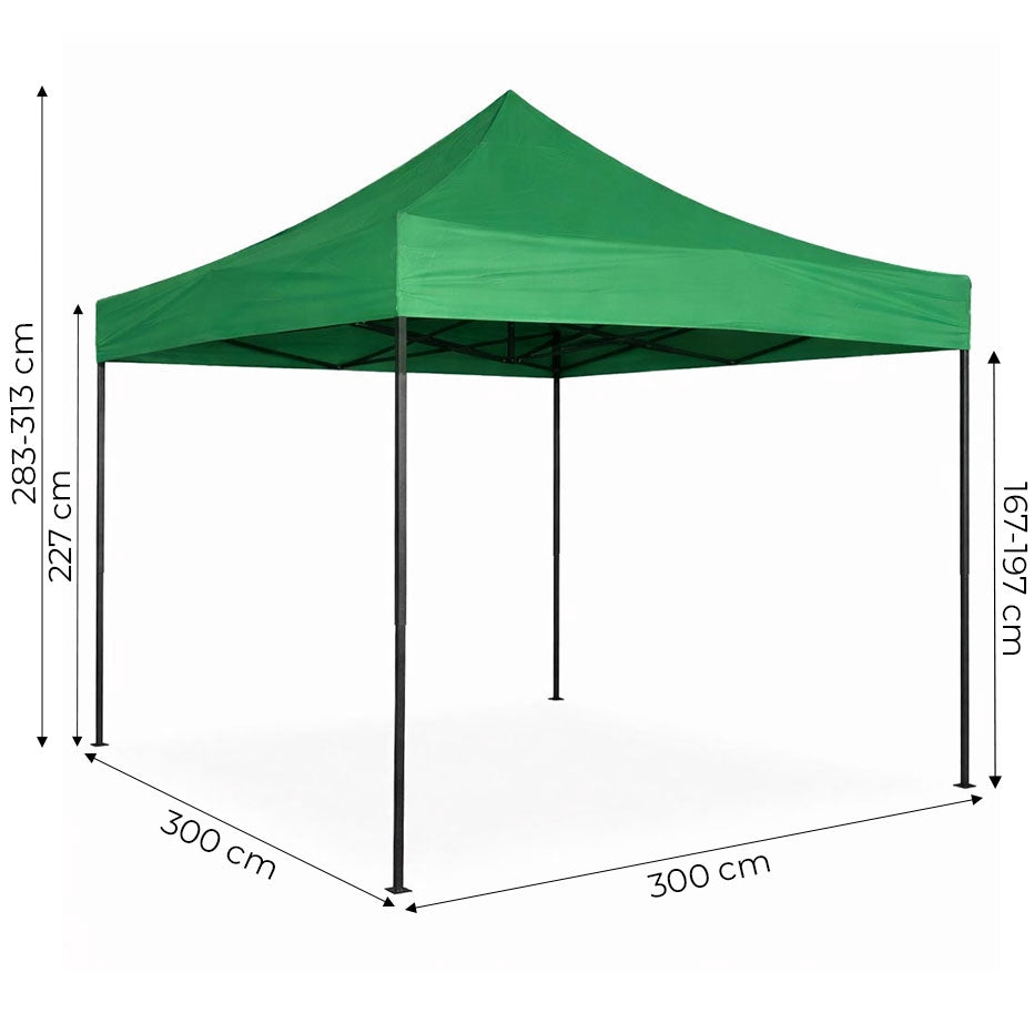 Automatic Pop-Up Garden Canopy Tent, 3x3m, Green
