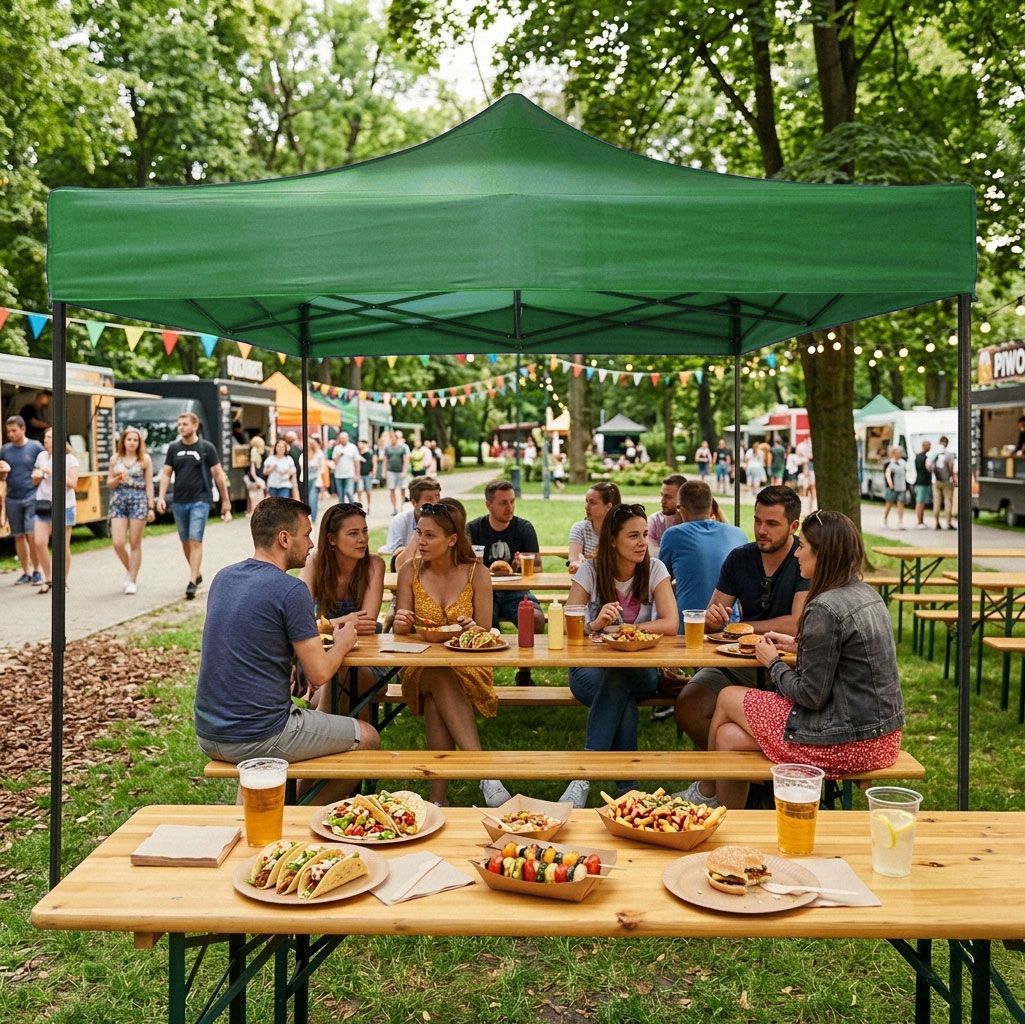Automatic Pop-Up Garden Canopy Tent, 3x3m, Green