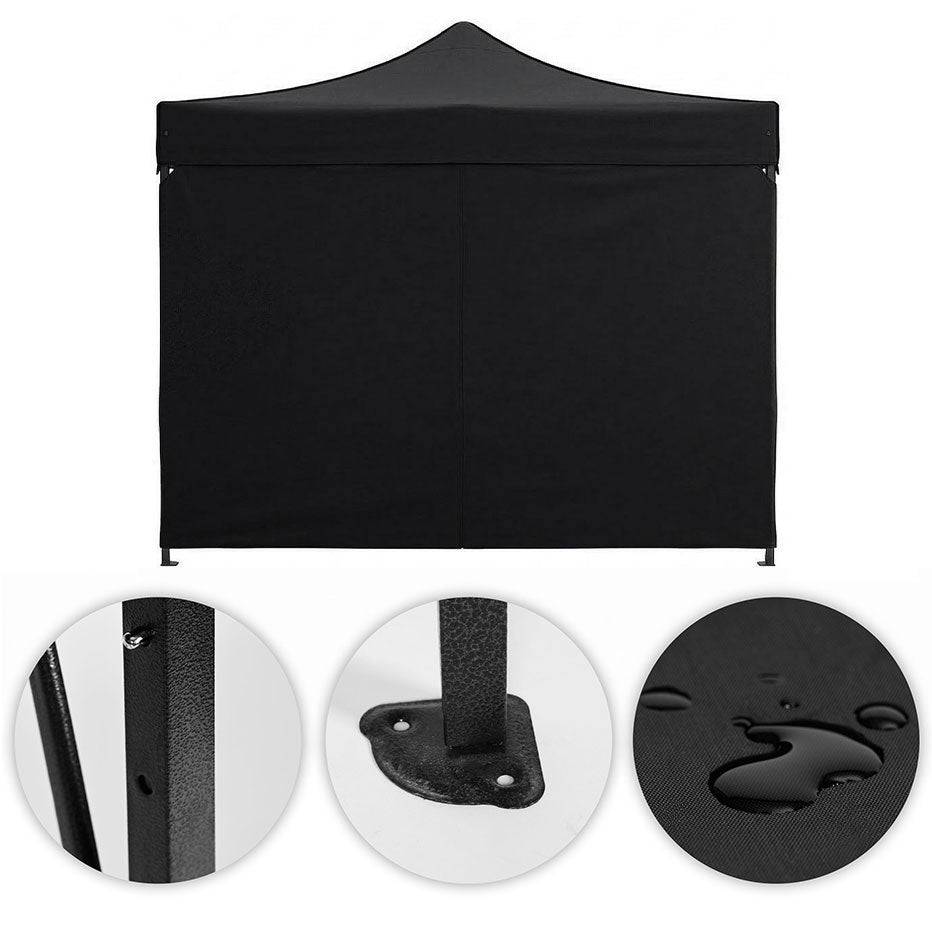 Automatic Pop-Up Garden Pavilion Tent, 3x3 m, Black
