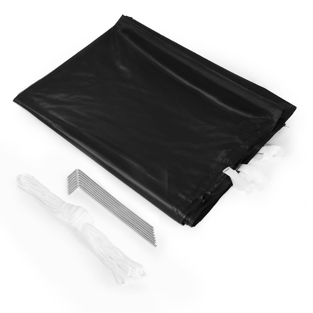 Automatic Pop-Up Garden Pavilion Tent, 3x3 m, Black