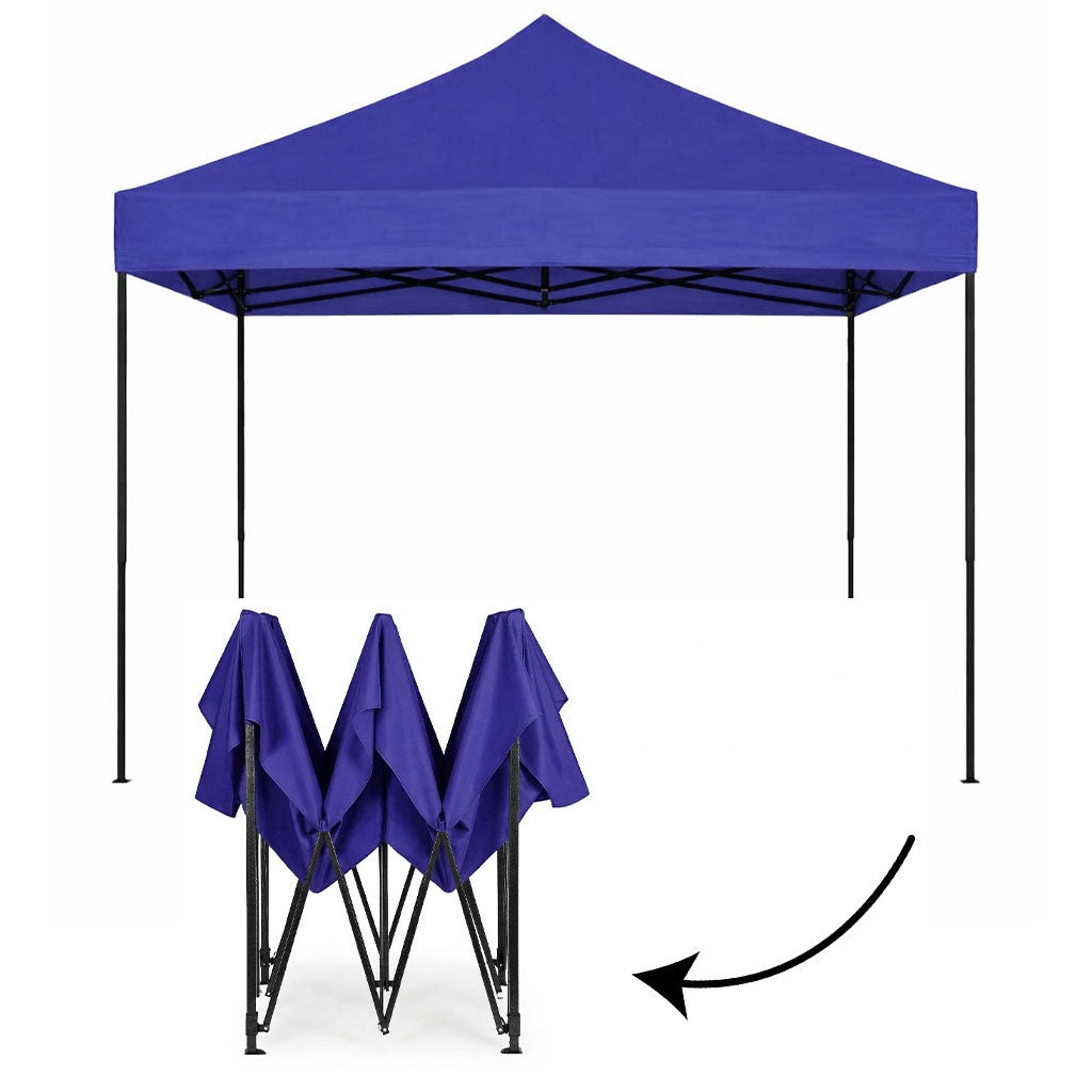 Automatic Pop-Up Garden Pavilion Tent, 3x3 m, Blue