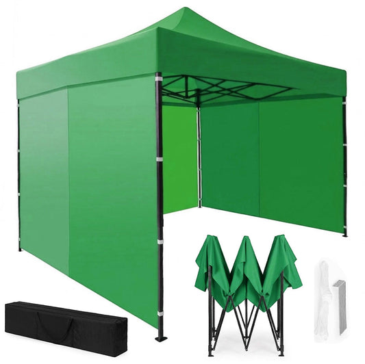 Automatic Pop-Up Garden Pavilion Tent, 3x3m, Green