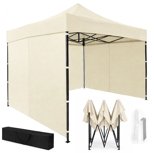 Automatic Pop-Up Garden Tent, 3x3m, Beige, Steel Frame