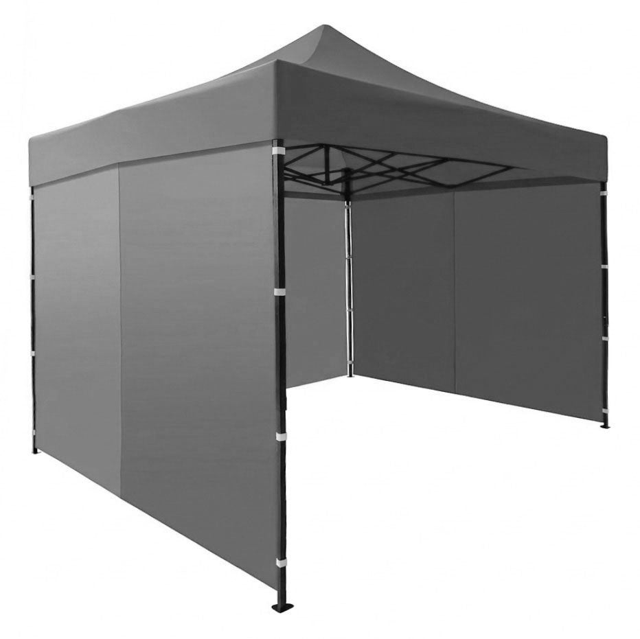 Automatic Pop-Up Garden Tent, 3x3m, Grey, Adjustable