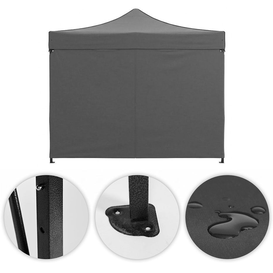 Automatic Pop-Up Garden Tent, 3x3m, Grey, Adjustable