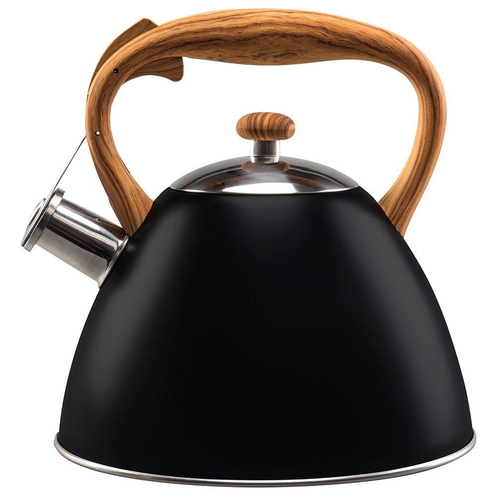 Automatic Whistle Iron in Black Stainless Steel for All Stoves