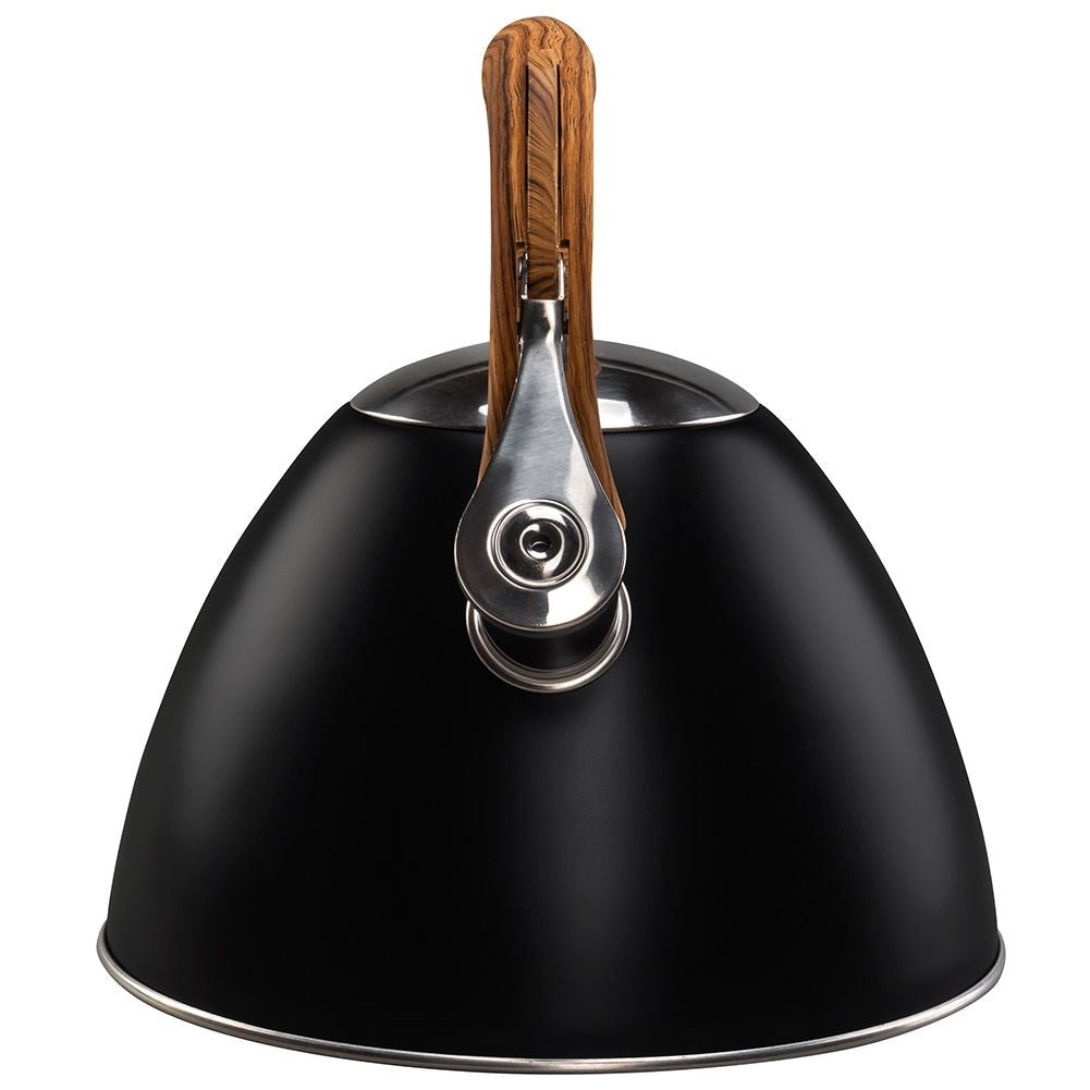 Automatic Whistle Iron in Black Stainless Steel for All Stoves