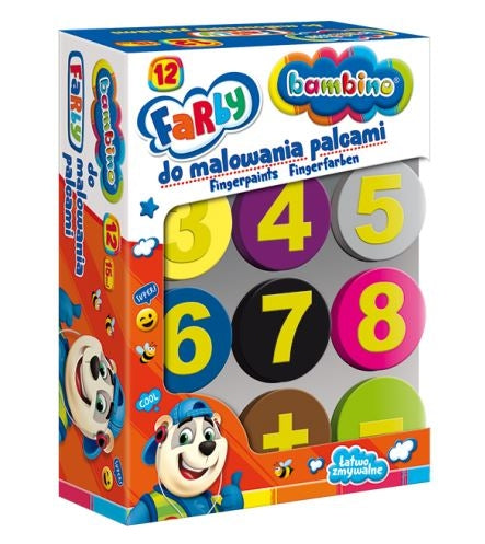 BAMBINO Finger paints 12 colours