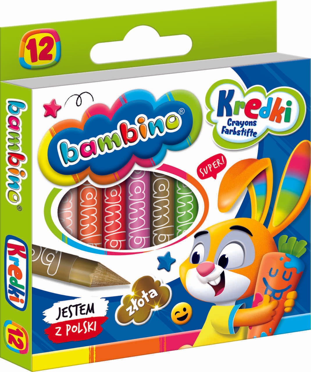 BAMBINO Graphion Crayons 12 colours
