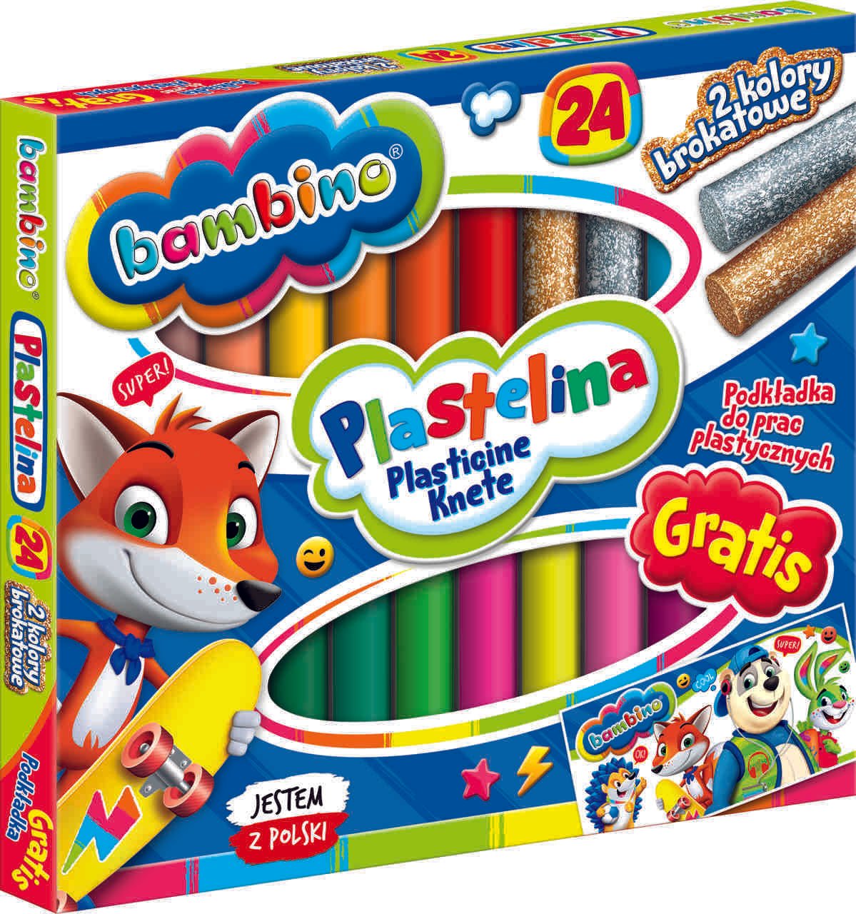 BAMBINO Plasticine classic 24 colours