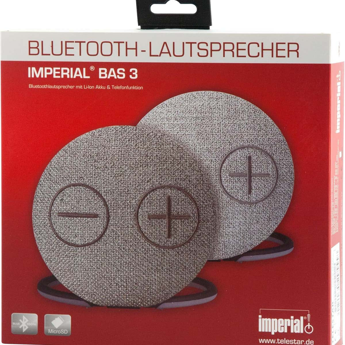 BAS 3 Wireless Bluetooth 4.2 Stereo Speaker with Woven Cotton Surface