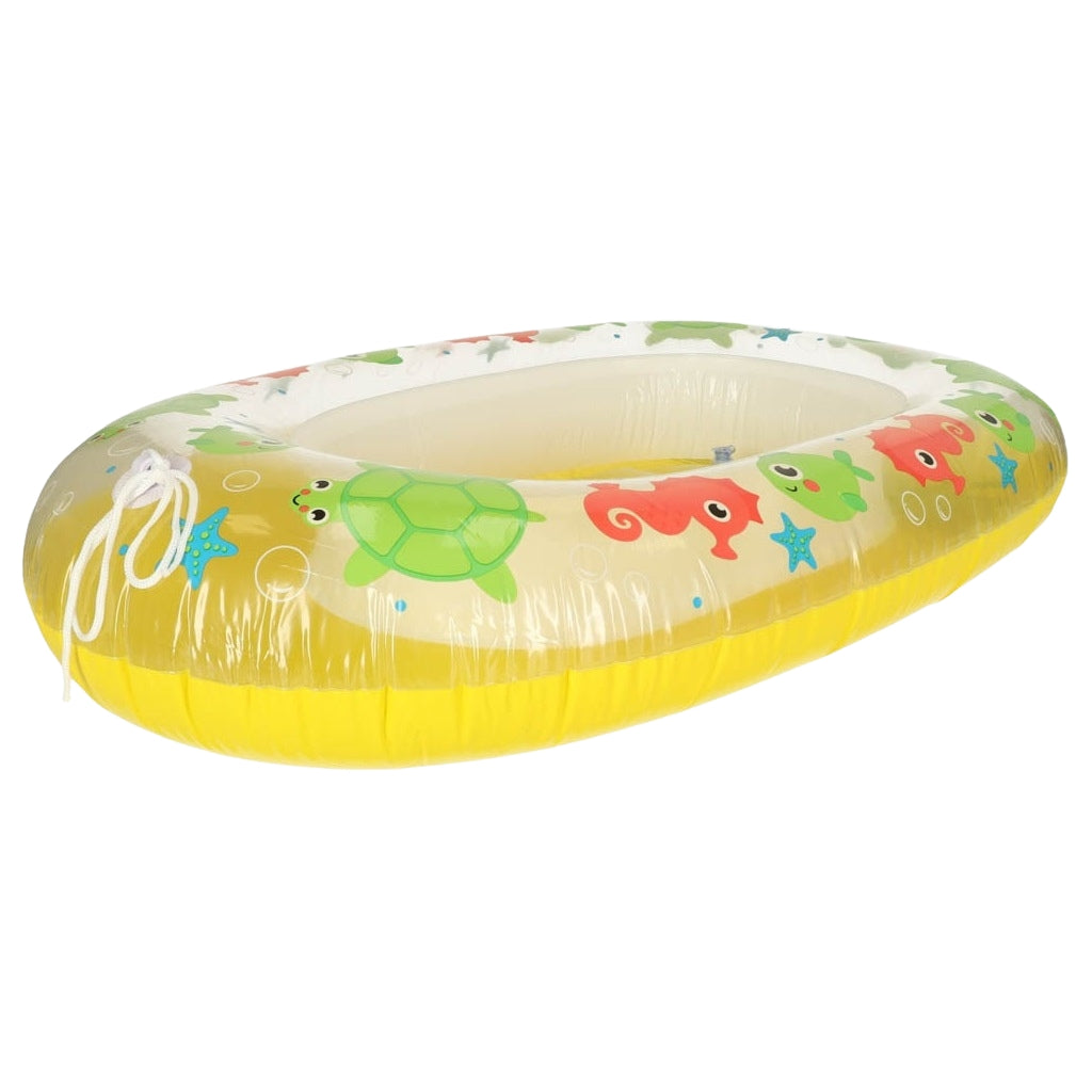 BESTWAY 34037 inflatable pontoon boat mattress yellow 3-6 years old