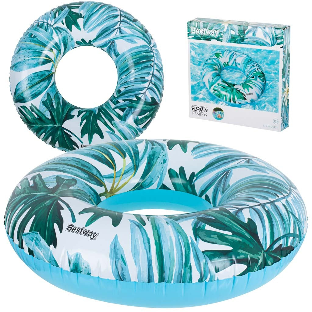 BESTWAY 36237 Palm leaf inflatable wheel blue