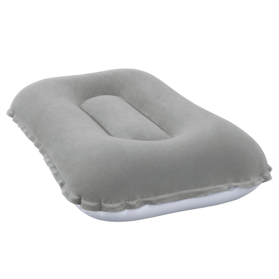 BESTWAY 67121 Travel inflatable velour cushion grey