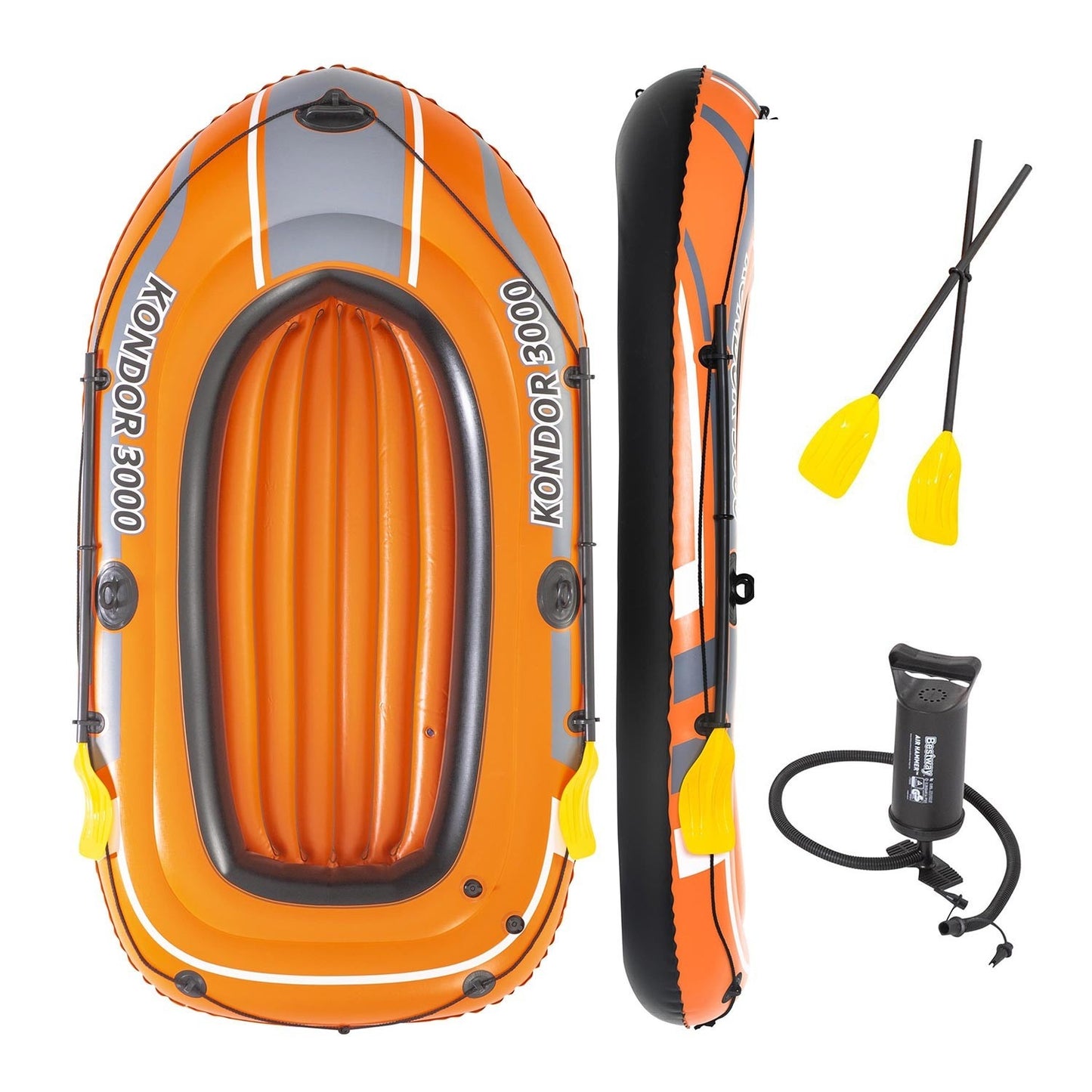 BESTWAY Kondor 3000 inflatable pontoon + oars, pump