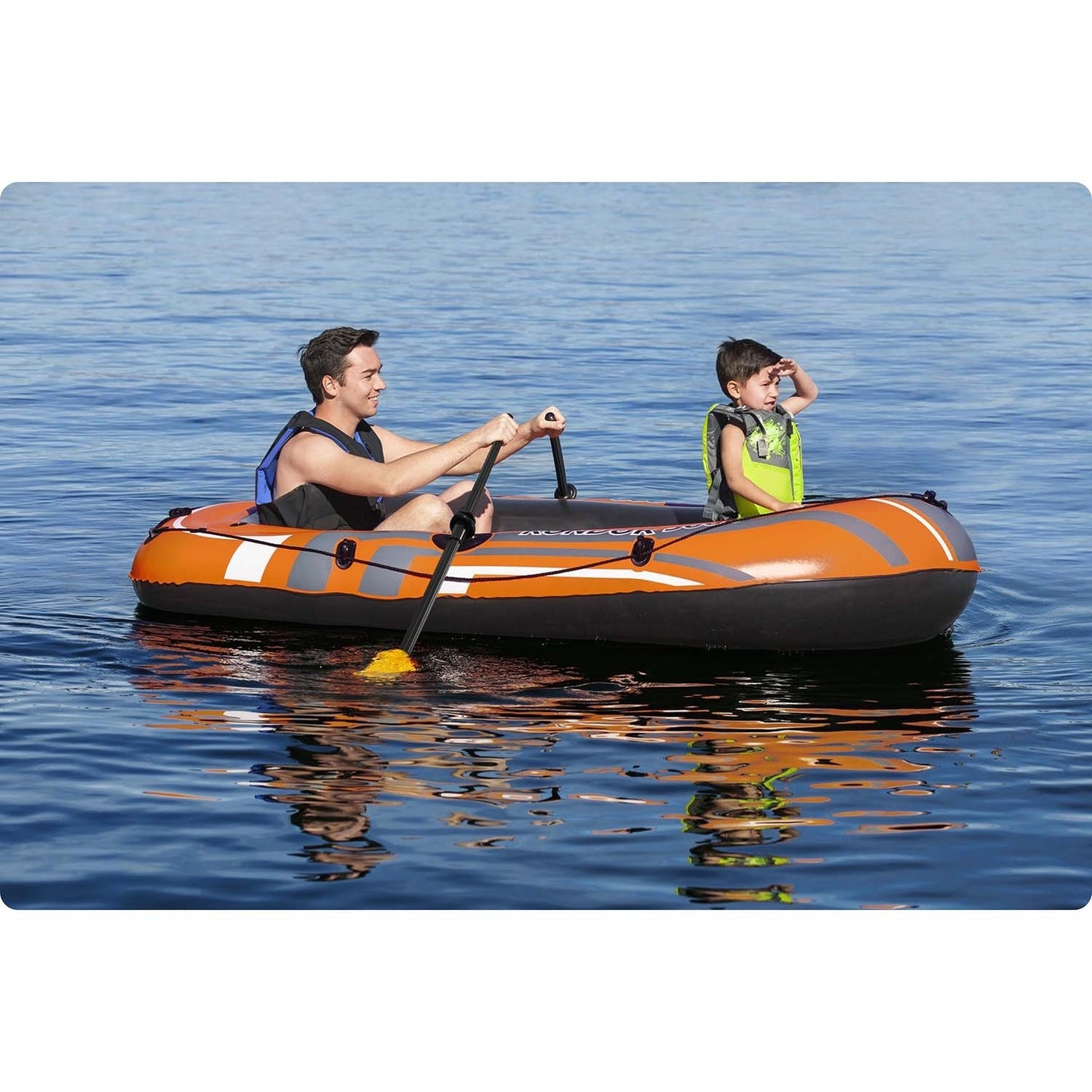 BESTWAY Kondor 3000 inflatable pontoon + oars, pump