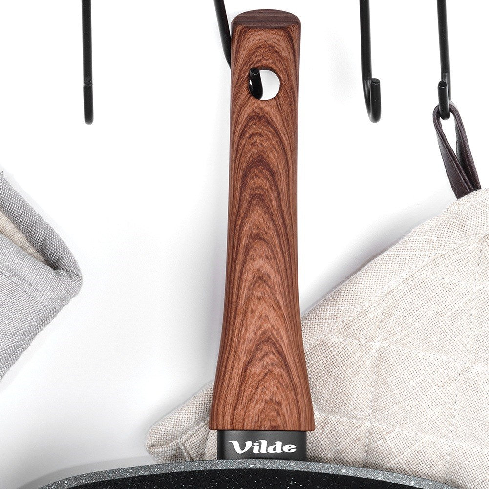 BLACK&WOOD square granite grill pan 28x28 cm