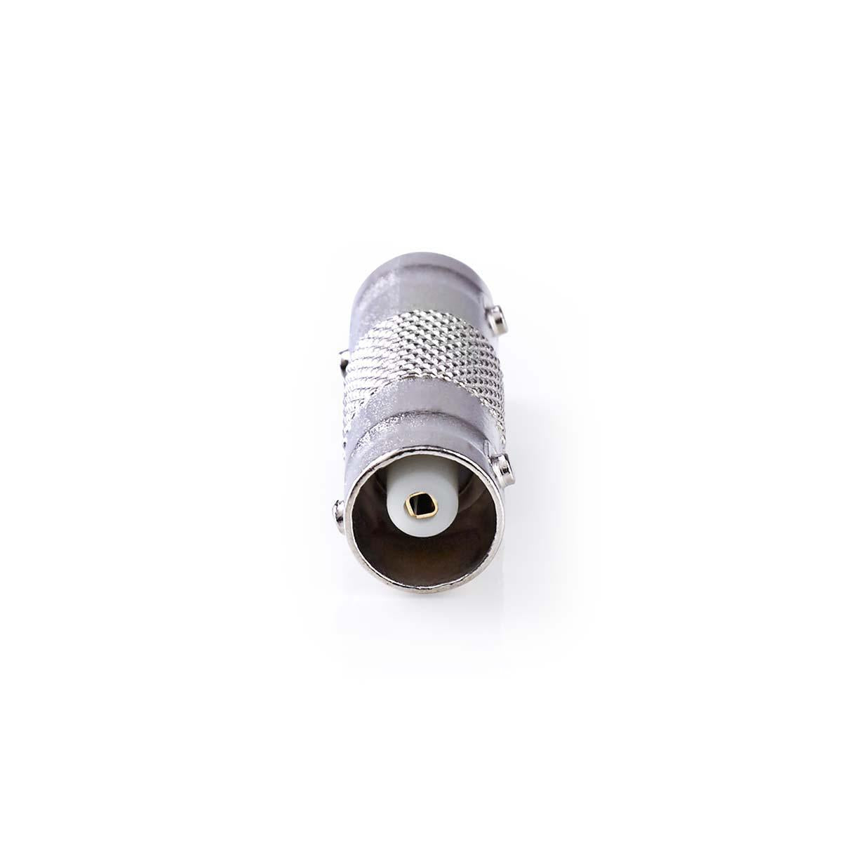 BNC Adapter | BNC Female | BNC Female | Nickel Plated | 50 Ohm | Straight | Metal | Silver | 10 pieces. | Envelope
