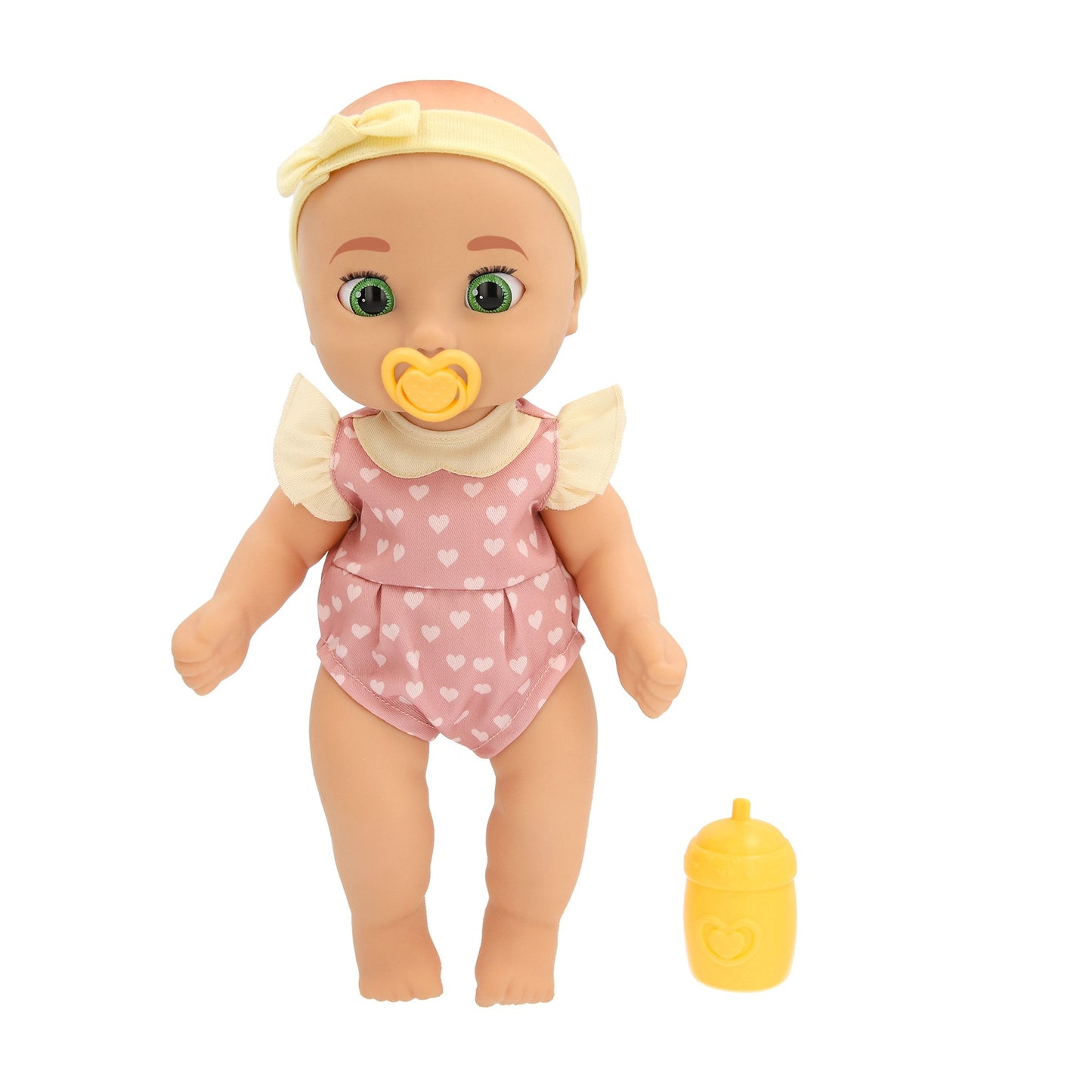 Realistic Baby Doll, 38 cm, Pink Outfit with Accessories