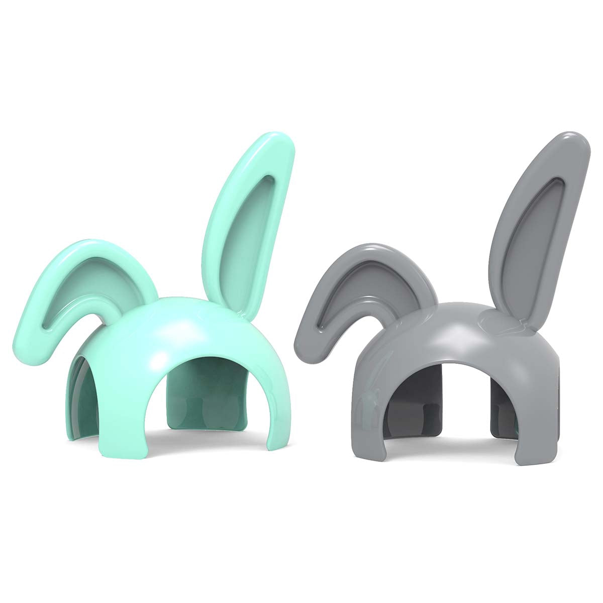 Baby Monitor Rabbit Ears Covers, Gray & Mint Green