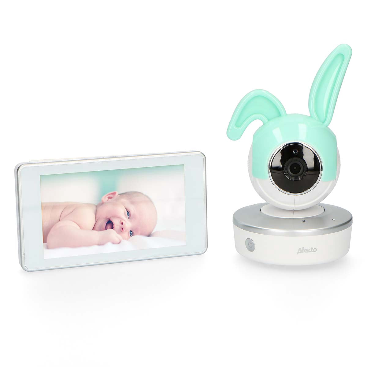 Baby Monitor Rabbit Ears Covers, Gray & Mint Green