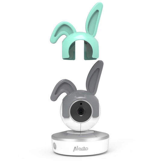 Baby Monitor Rabbit Ears Covers, Gray & Mint Green