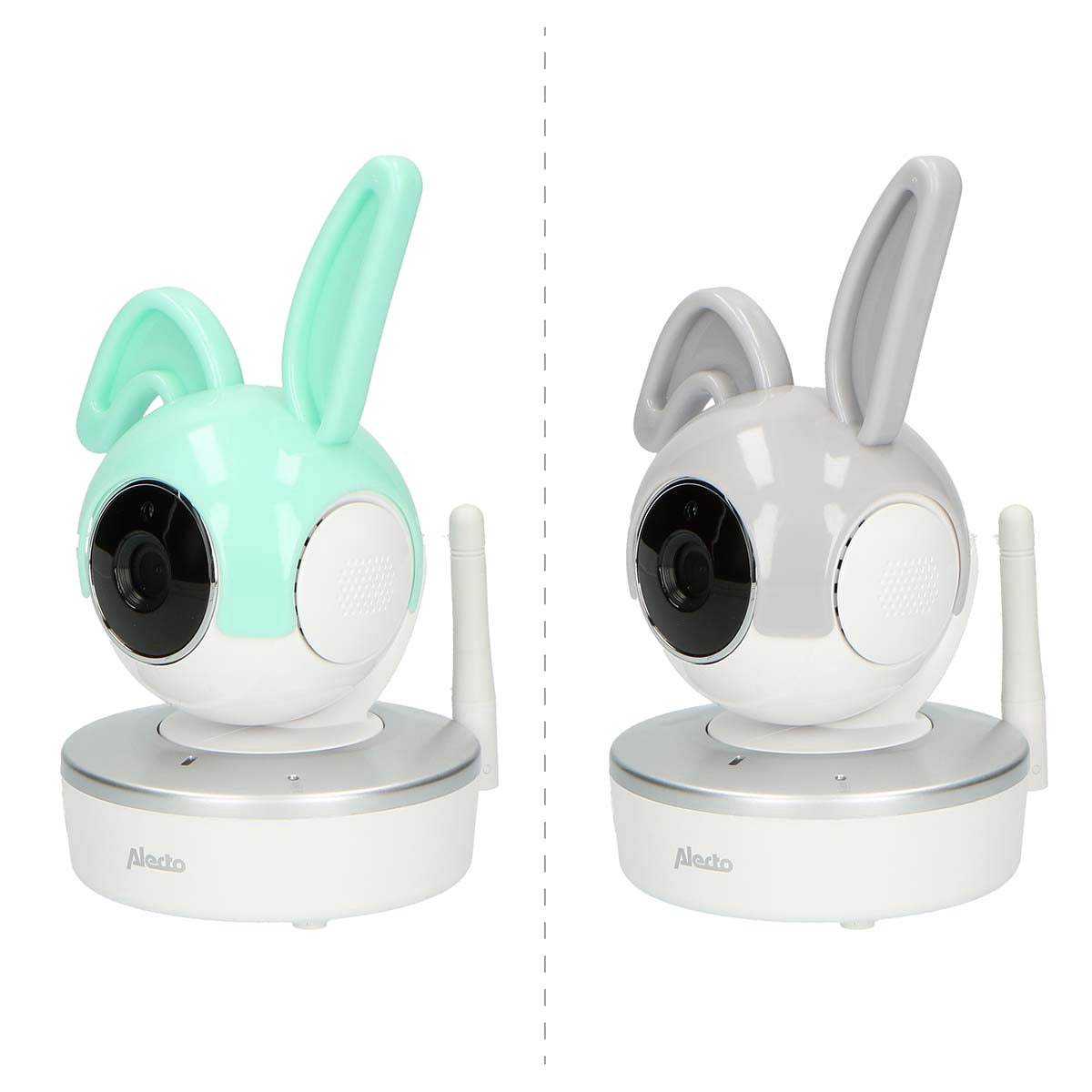 Baby Monitor Rabbit Ears Covers, Gray & Mint Green