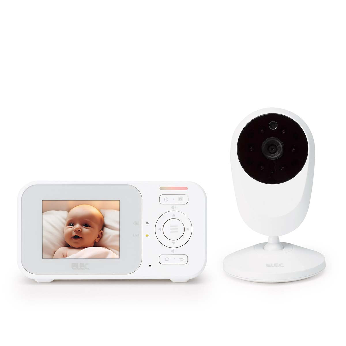 Baby Monitor with Camera, 2.4" Display, Night Vision