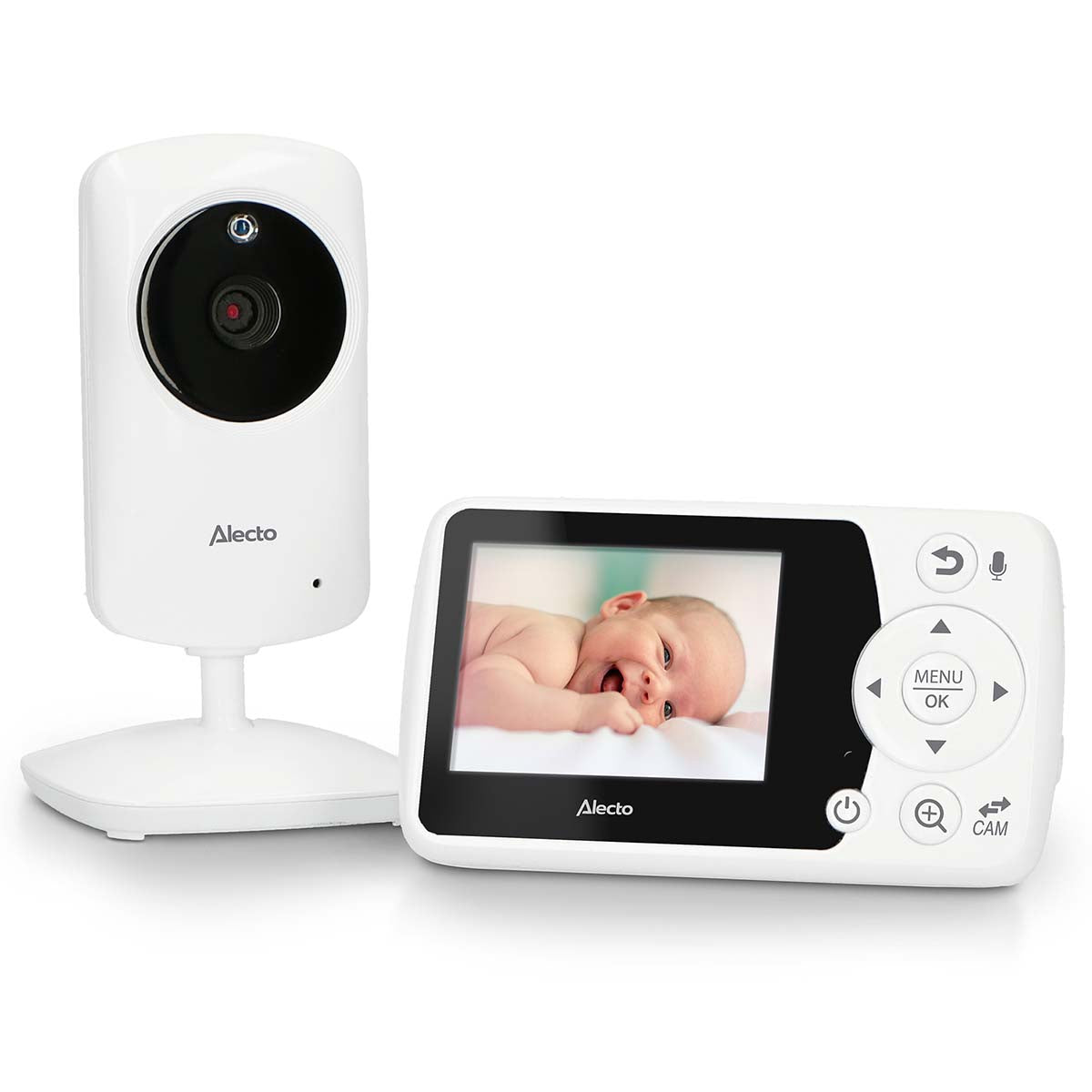 Baby Monitor with Camera, 2.4" Display, Night Vision