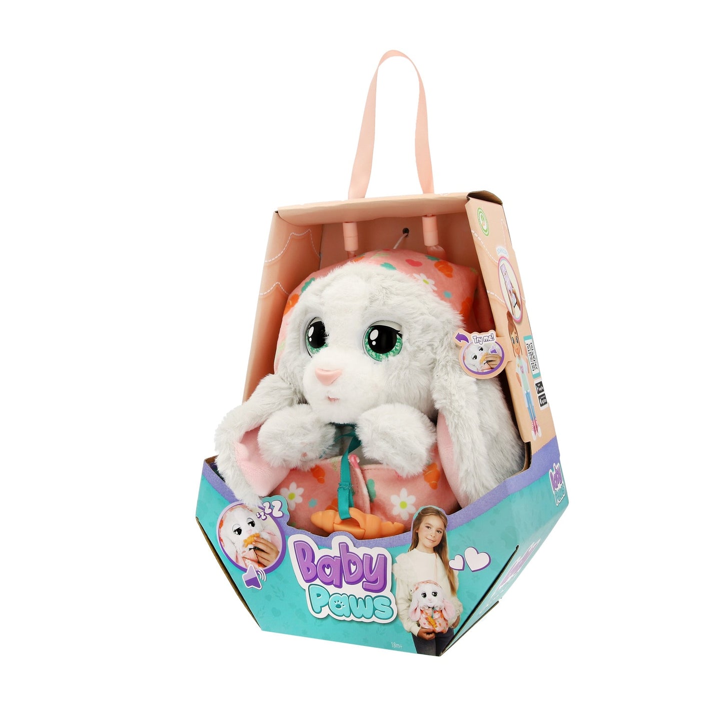 Bunny Plush Toy with Blanket & Sound, 24 cm