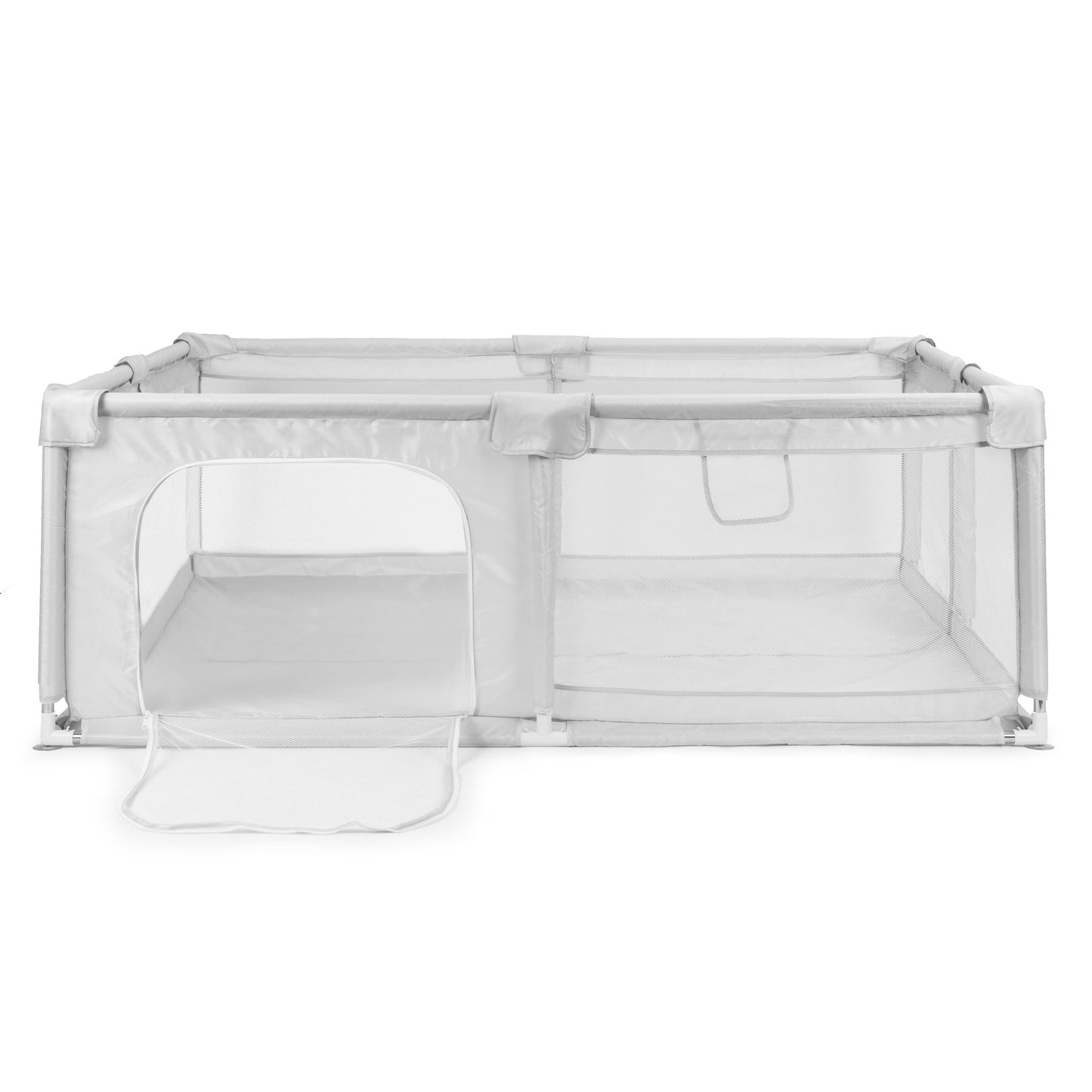 Baby Playpen 180x160 cm, Grey, with Carry Bag